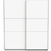 Overig Kledingkast Ghost - Met 2 Schuifdeuren - Wit - 178x59x203cm