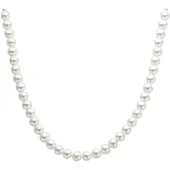 Biba Collier Parels Wit 10mm Zilver