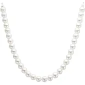 Biba Collier Parels Wit 12mm Zilver