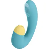 S Pleasures – Blizzard Suction Dual Massager – Turquoise
