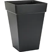 Elho Anthracite Moderne Vierkante Plantenpot - 37 cm