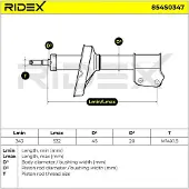 RIDEX 854S0347 Schokdemper