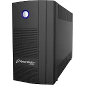BlueWalker PowerWalker 10121071, een line-interactieve UPS (onderbrekingsvrije stroomvoorziening) met een vermogen van 1 kVA en 600 W, met 3 AC-uitgangen