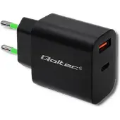 Qoltec 51713, Batterijoplader, voor binnengebruik, 220-240 V, 50-60 Hz, 18 W, 5-12 V