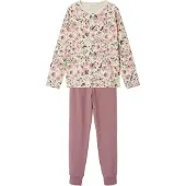 Name It Kids Nachtkledij 'Nostalgia Flower' beige / bruin / kaki / oudroze