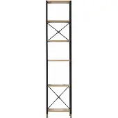 Möbilia smalle acacia plank met legplanken 45x210 cm