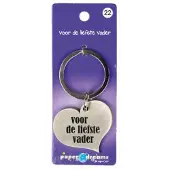 Paper Dreams Hart Sleutelhanger - De Liefste Vader Zilver zilver Metaal