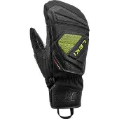 LEKI - Skihandschoenen - Wcr C-Tech 3D Mitt Black-Ice Lemon voor Unisex - Maat 8.5 - Zwart