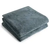 Yumeko Handdoek Katoen 50x100 Blauw - Eco, Bio & Fairtrade