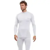 Falke Warm Turtleneck sneldrogend functioneel functioneel shirt met lange mouwen heren wit - maat L