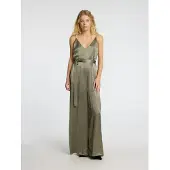 SELECTED WOMEN Dames Jumpsuits Slfselene Sl Wide Leg Jumpsuit - Metallic - Maat 34