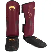 Venum Tactical XT Kickboks Scheenbeschermers Burgundy Zwart Goud - XL