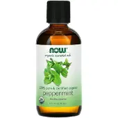 Now , Organische Essentiële Olieën, Pepermunt, 4 fl oz (118 ml)