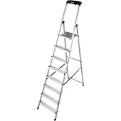 Krause 126368: Stapelbare steigertrap, veiligheidsladder, aluminium. 8 treden