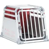 4Pets Pro 4 - Autobench Hond - L - Zilvergrijs - 66x81,5x93,5 cm