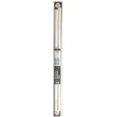 Wicotex Douchestang Tubo 125-220 wit wit Aluminium Douchegordijnstang