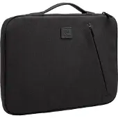 Exacompta Laptophoes Business, voor laptops 13-14'', gewatteerd, handvat & ritsvak, B 370 x D 25 x H 280 mm, post-consumer polyester, zwart