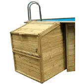 Gre Accessories Wood Filtration Room Bruin 120 cm