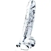 Lovetoy Flawless Clear - dildo met zuignap - 19 cm (transparant)