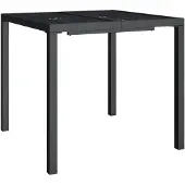 vidaXL Tuintafel 80x80x72 cm staal antracietkleurig