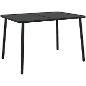 vidaXL Tuintafel 110x80x71 cm staal antracietkleurig