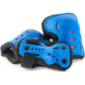 Sfr Skates Essentials Triple Pad Set Junior Donker Blauw - Zwart L