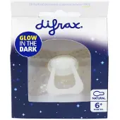 Difrax 2x Fopspeen Natural 6+ mnd Glow In The Dark