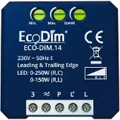 EcoDim Led dimmer module 0-250W | Fase aan- en afsnijding (RLC) | DIM.14