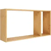 House Nordic Wandplank Ember | bamboe naturel 15x70x35.5 cm wandplanken en -haken | NADUVI