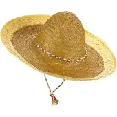 Vegaoo - Gele Mexicaanse sombrero voor volwassenen
