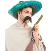 Vegaoo - Groene Mexicaanse sombrero voor volwassenen