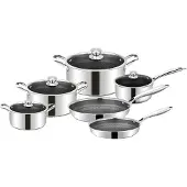 Cheffinger Pannenset - 10-delig - RVS - Honingraat - Inductie