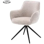 Tower Living Eetkamerstoel Fondo - Zand Stof - 62x63x85cm