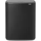 Brabantia Bo Touch Bin Prullenbak - 1 vak - 60 liter - Mineral Moonlight Black
