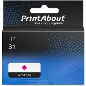 PrintAbout Inktcartridge 31 (1VU27AE) Magenta geschikt voor HP