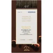 Korres Arganolie geavanceerde haarkleuring / Middenblond Beige 7.17 Haarkleur 1 st