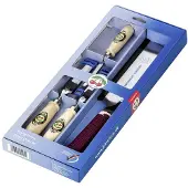 KIRSCHEN Steekbeitelset | 10,20,26 mm japanse zaag | heft van wit beukenhout | 4-delig | doos | 1 stuk - 1195000 1195000