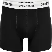 Only & Sons Boxershorts 'ONSFitz' zwart / wit
