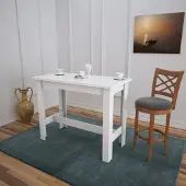 Skye Decor , Barra - Glanzend wit, Eettafel, Wit, 120 x 93 x 60 cm