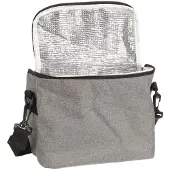 Cook Concept 6x Cook Concept lunchtas grijs met rits 25,4x20,3x12,7cm, Lunchpakketten, Grijs