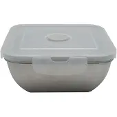 Fackelmann Lunchbox van roestvrij staal met clipsdeksel 600 ml Move