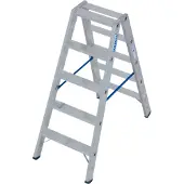 Krause trap met dubbele leuning, aluminium, 2x5 treden, artikelnummer 124739