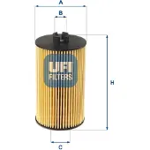 Ufi 25.007.00 Oliefilter