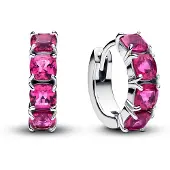 Pandora - Dames Oorbellen - Zilver & Roze