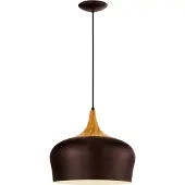 Eglo Hanglamp Obregon, dimbaar, bruin / roest, Woon-/ Eetkamer, metaal, Modern, hanglamp