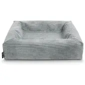 Bia Bed Rib, hoes voor hondenmand, grijs