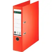 Leitz massief karton-ordner, 180 graden, DIN A4, 80 mm, lichtrood