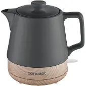 Concept RK0062, 1 liter, 1200 watt, antraciet, houtmotief, keramisch, draadloos