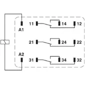 Phoenix Contact REL-PR3- 24AC/3X21 Industrieel relais 1 stuk(s)