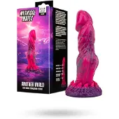 Vuxen - Another World Dildo Roze & Paars - 22.4 cm